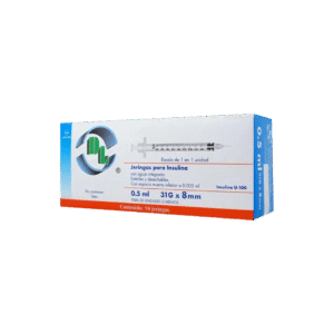 JERINGA INSULINA 0.5ml C/10
